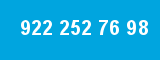 922 252 76 98 922 252 76 98